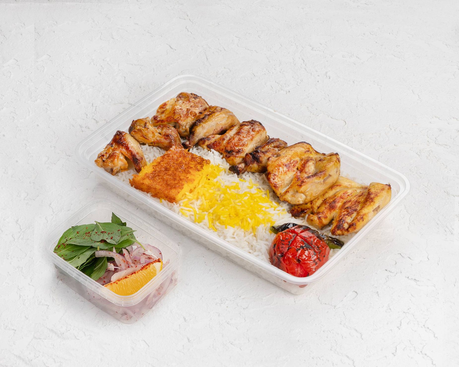 چلو جوجه کباب با استخوان