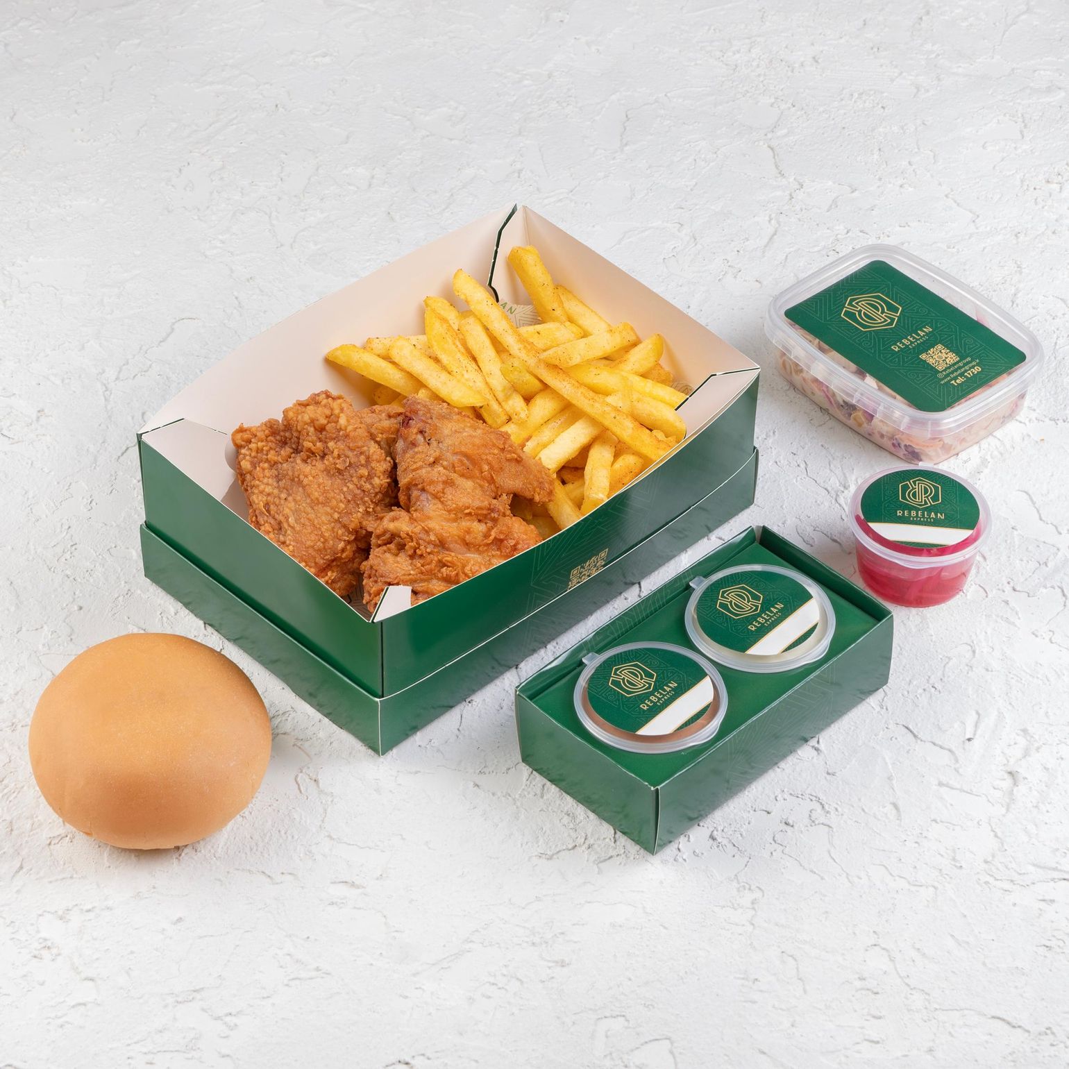 مرغ سوخاری دو تکه اسپایسی