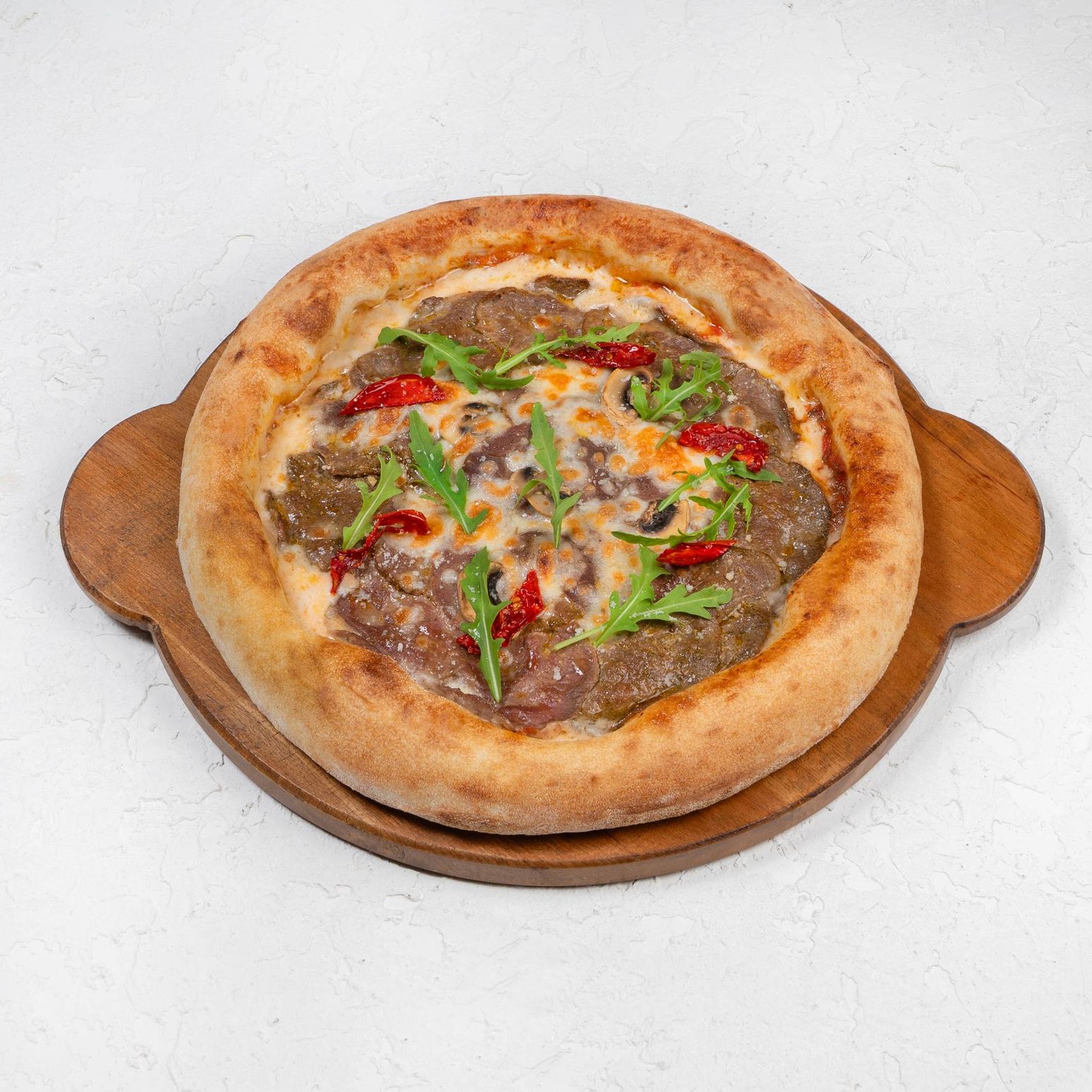 پیتزا سیر و استیک