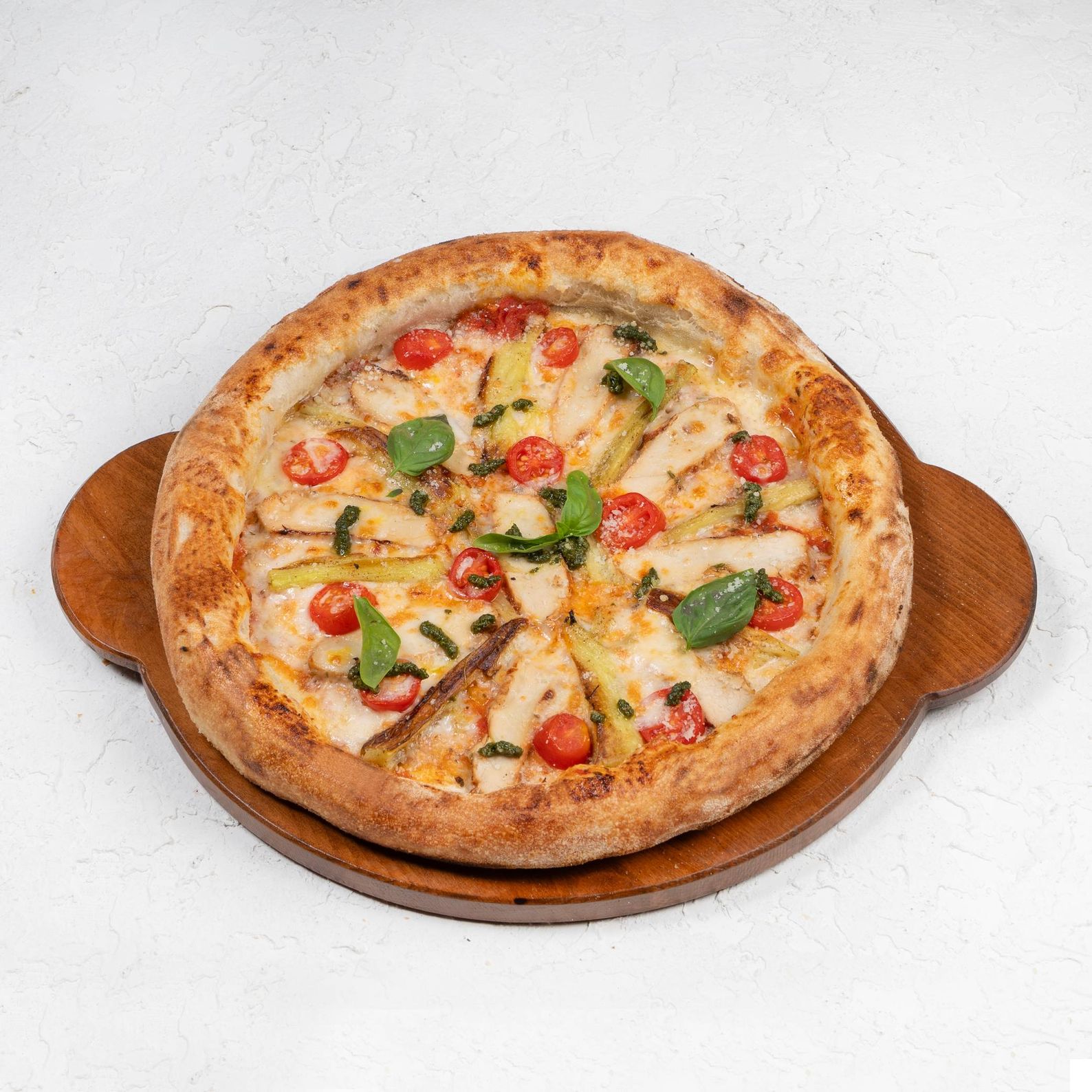 پیتزا مرغ و بادمجان