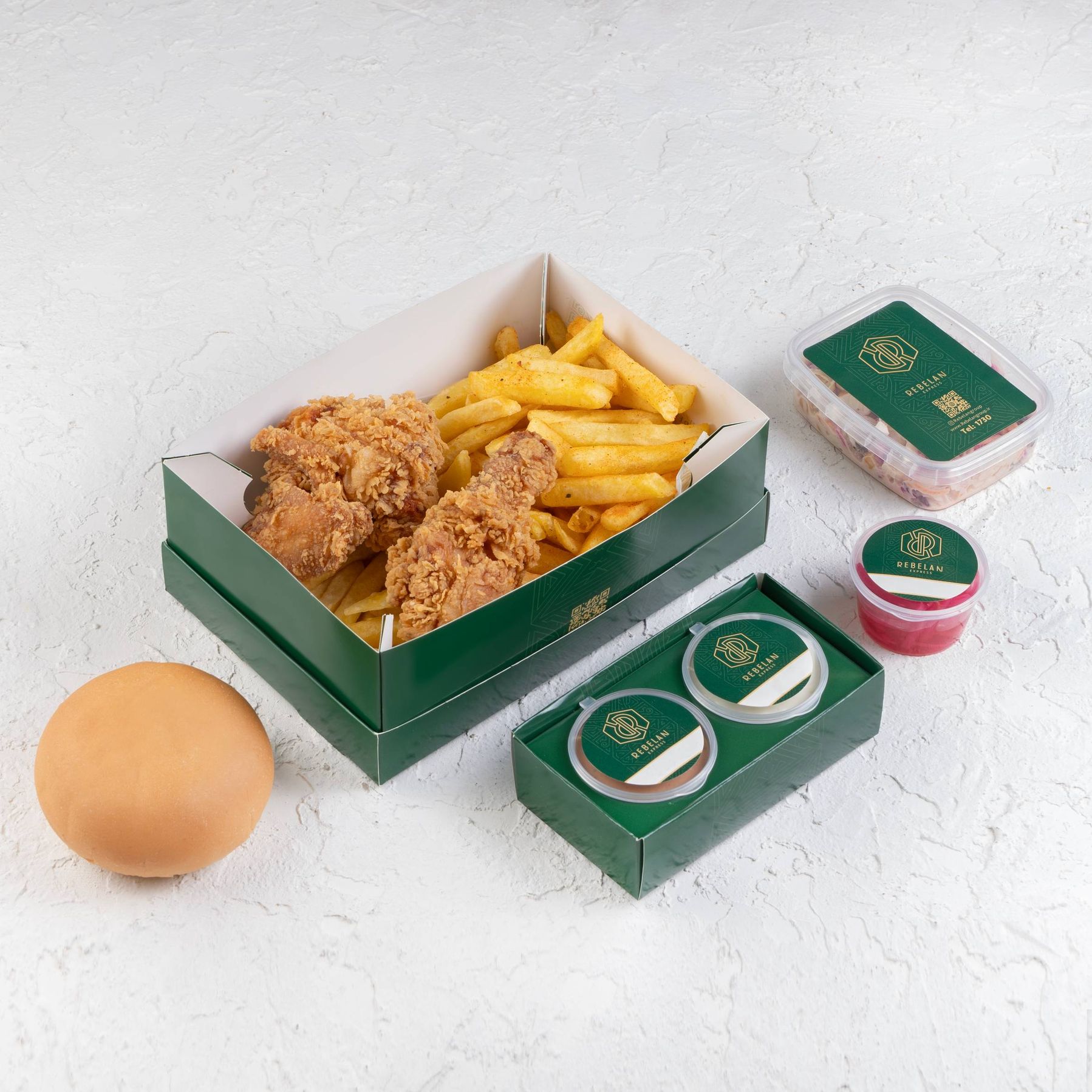 مرغ سوخاری 2 تکه نرمال