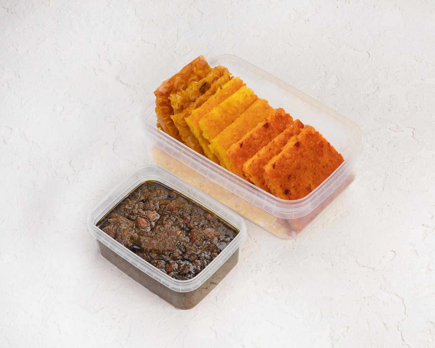 ته دیگ با خورشت قرمه سبزی