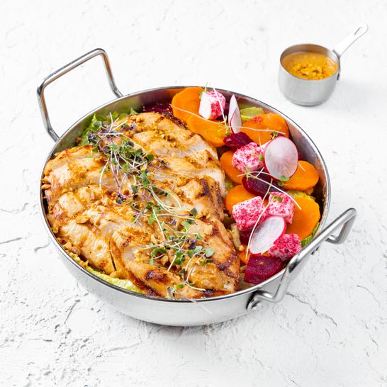 سالاد مرغ و بادام زمینی | Peanut Butter Chicken