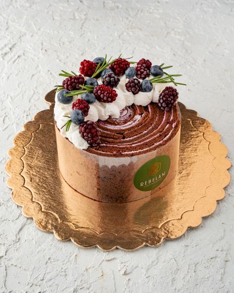 بلك برى رول كيك | blackberry roll cake