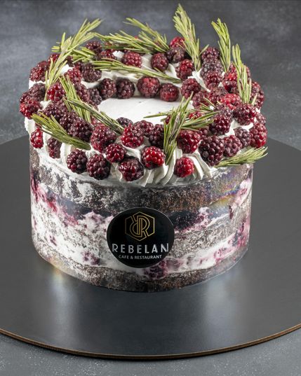 چيز بلك برى كيك |cheese blackberry cake