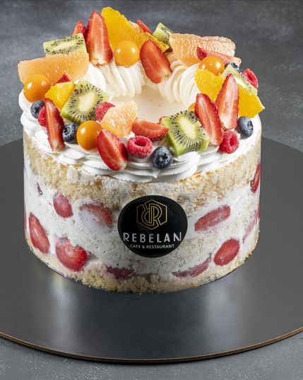 فروتى وانيلا كيك | fruitty vanilla cake