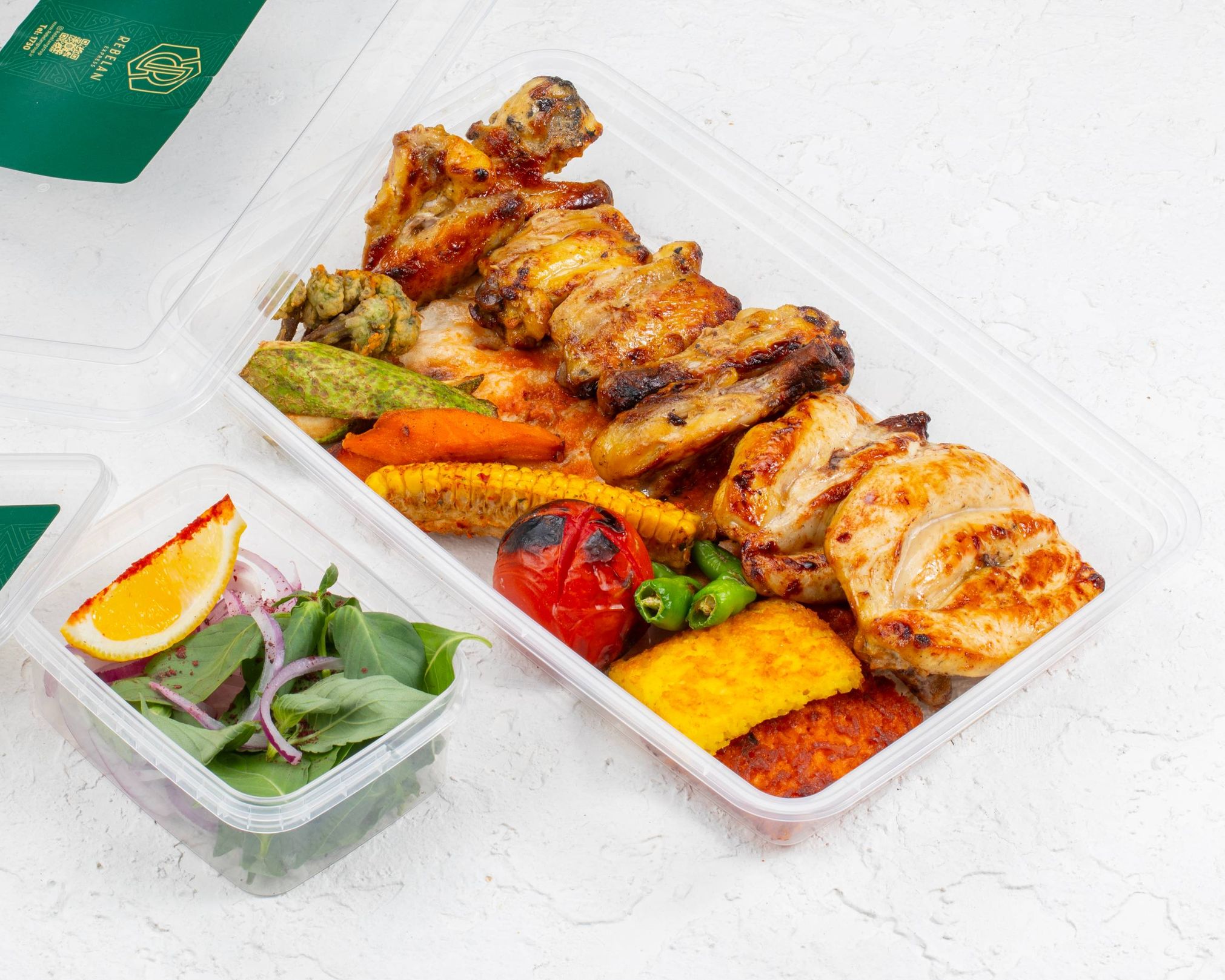 جوجه کباب با استخوان با دورچین